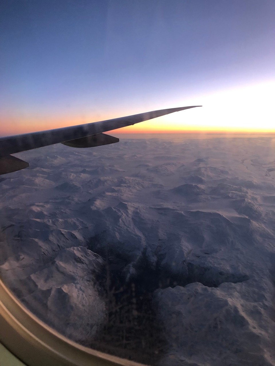 Norway - Tromsø - The flight to Tromsø. Beautiful view from the Airplane
