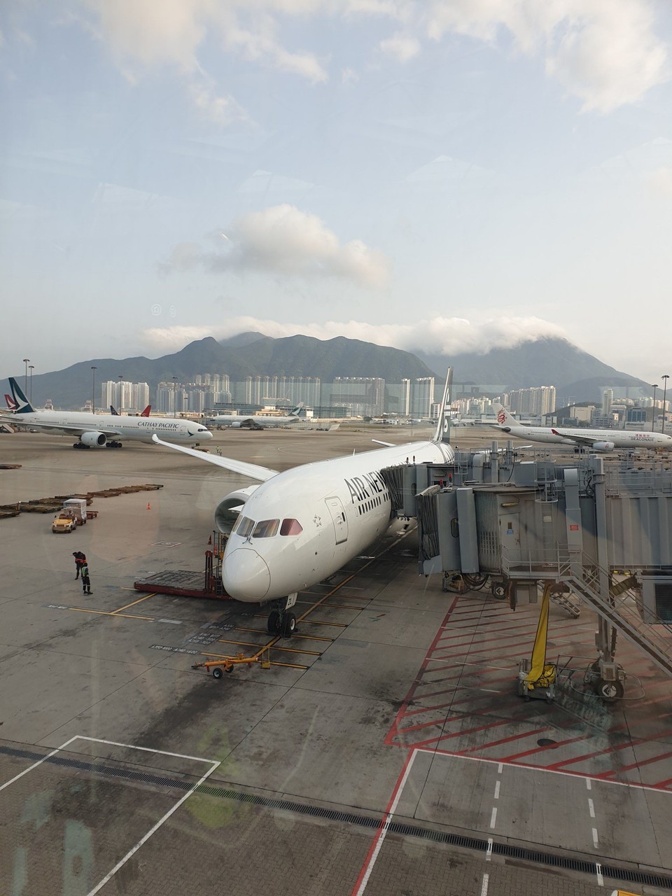 Hongkong - unbekannt - unsere Machine nach Auckland, Neuseeland