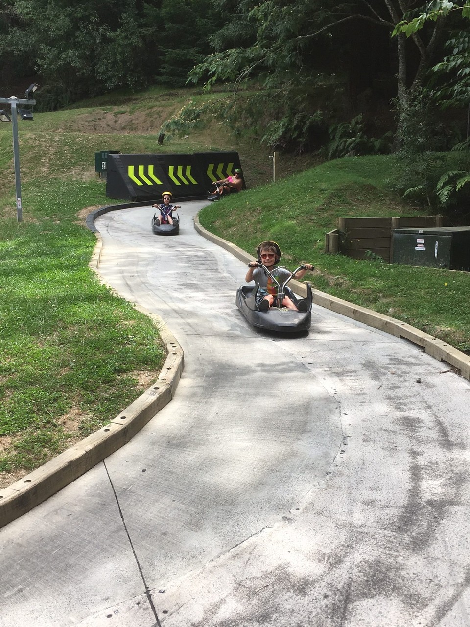 Neuseeland - Fairy Springs - Heute sind wir Luge fahren. 