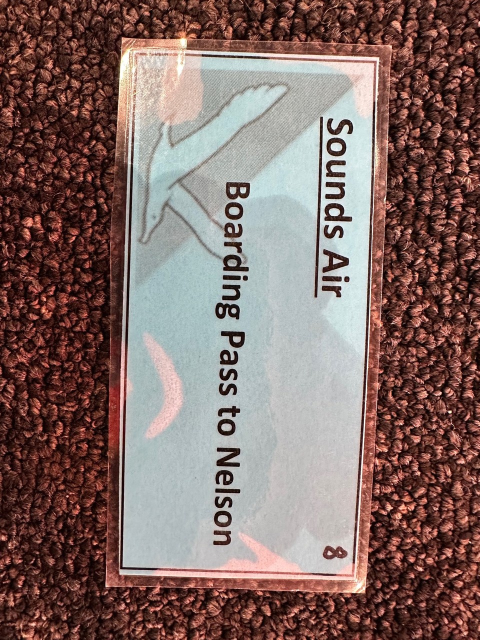 Neuseeland - Nelson - … irgendwie something different hier
… einchecken am Gate, bis ich das gefunden hatte
… we will be 8 … could be filled up until 12