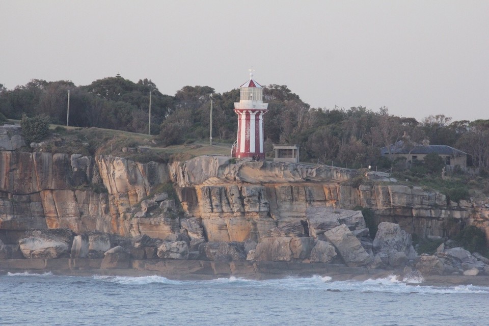 Australien - Sydney - Am nebligen Morgen Einfahrt nach Sydney 