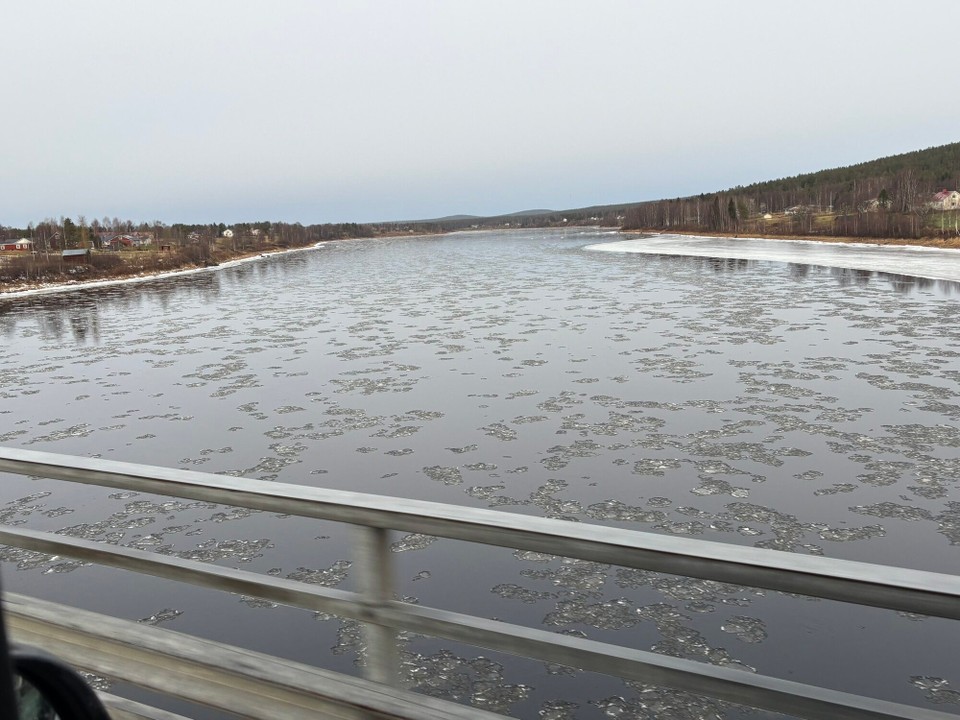 Schweden - Kiruna - Grenze zwischen Finnland und Schweden 