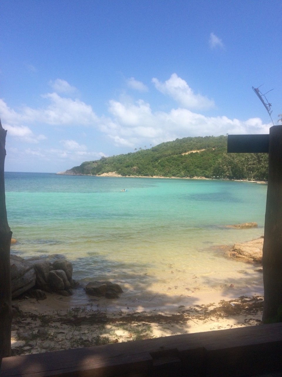 Thailand - Ko Phangan - Unser neuer Strand: Haad Khom Strand im Norden der Insel. Auch sehr gut zum schnorcheln :-)