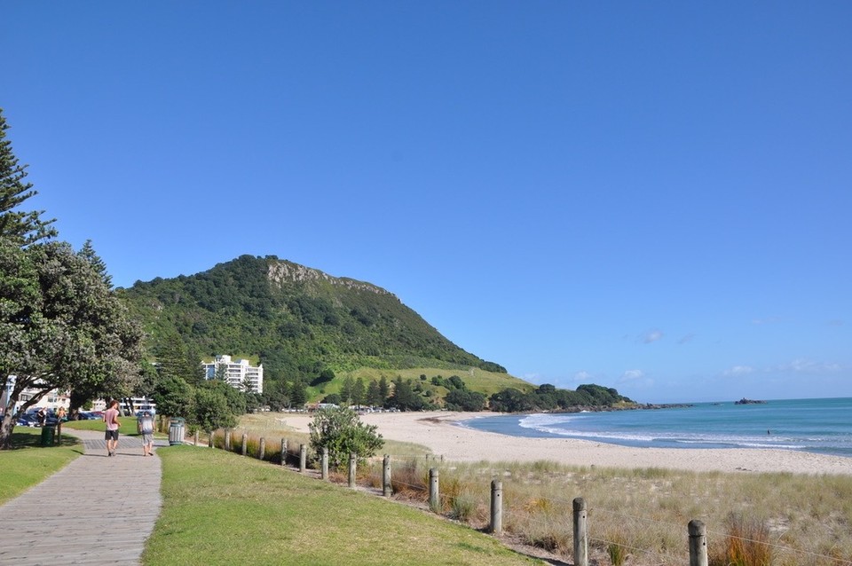 Neuseeland - Papamoa - Diesen Berg wollen wir heute besteigen: Mount Maunganui