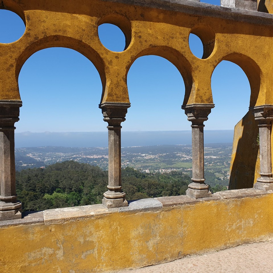 Portugal - Sintra - Richtung Westen ist die Atlantikküste zu sehen.