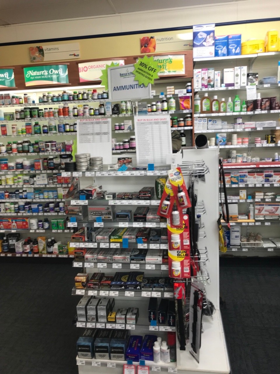 Australia - Barcaldine - Whaaaaa .. ammunition in the local chemist !! Bang bang