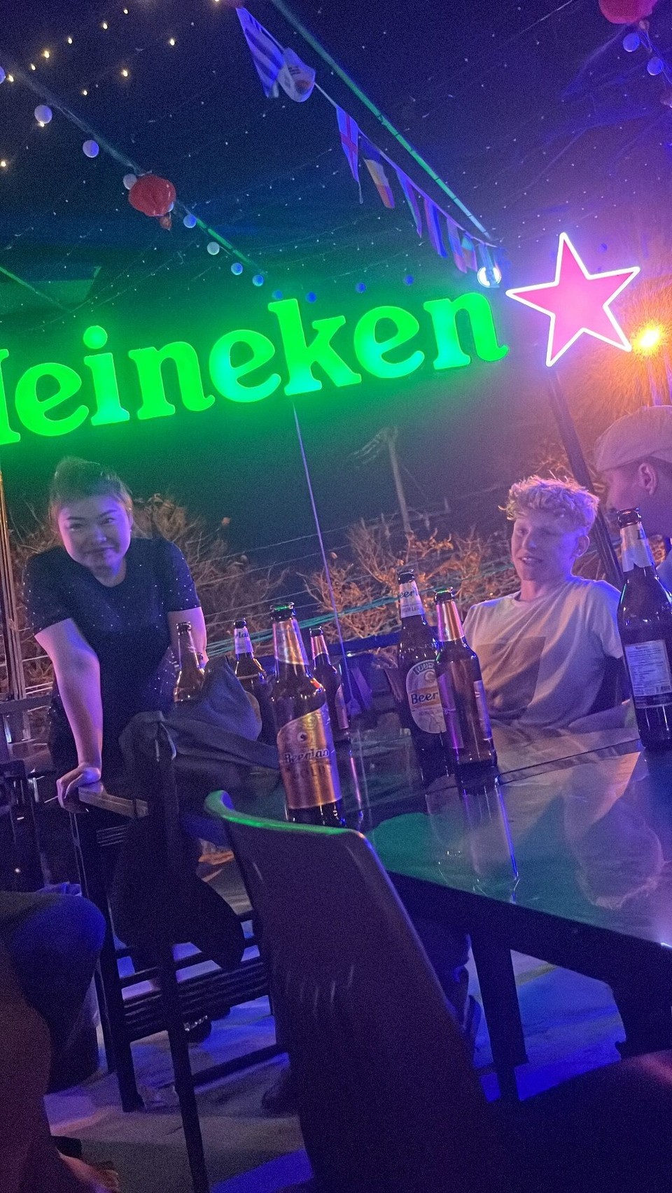 Laos - Pakse - Louis found a bar nearby and we were the only foreigners there. This lady loved us, she bought us all drinks and said she’d take us to a club. Not sure her husband was too pleased but he just watched us. We got to the club and it was bouncing. Ended up getting back at 2am 