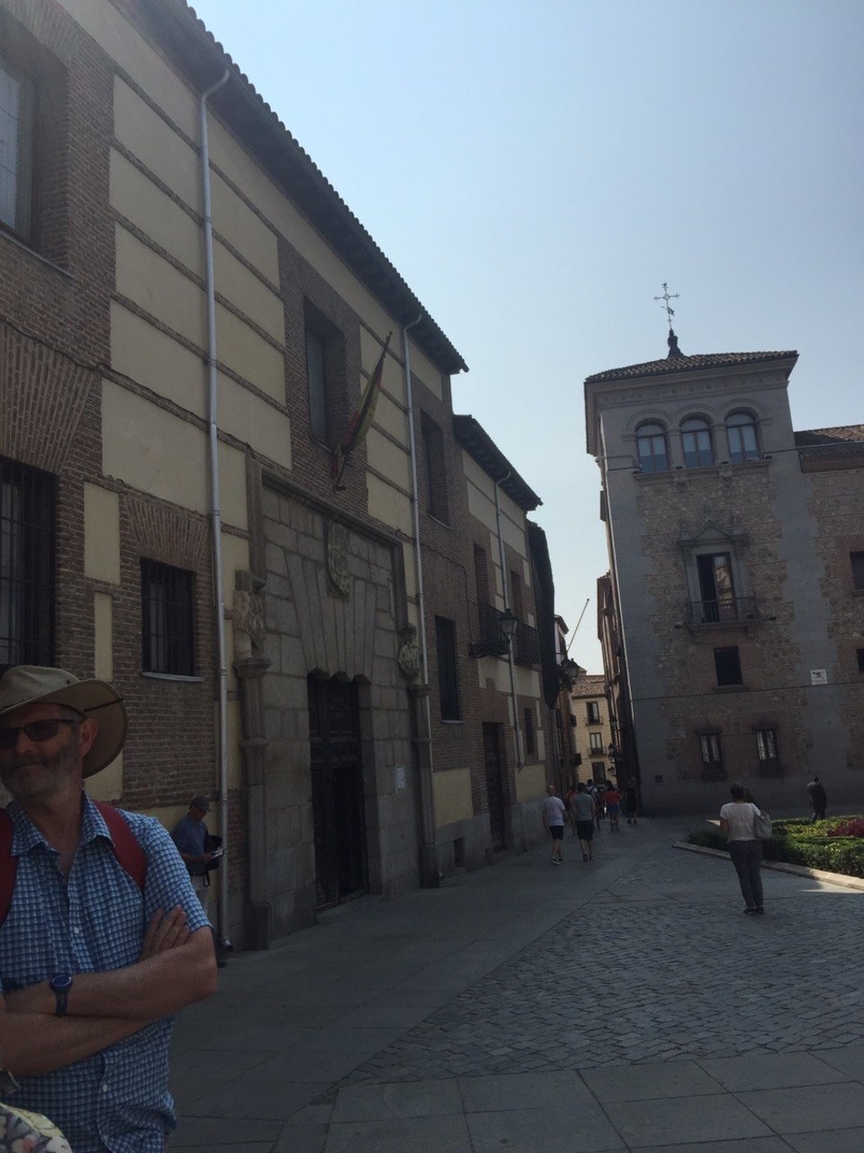 Spain - Madrid - The old town square containing 15-19th century buildings. 