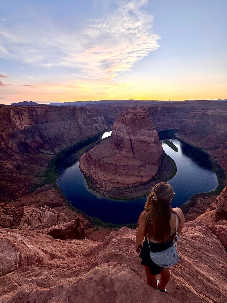 Vereinigte Staaten - Page - Am Abig sinner denn no zum Horseshoe Bend Point go de Sunneuntergang luege.🌅