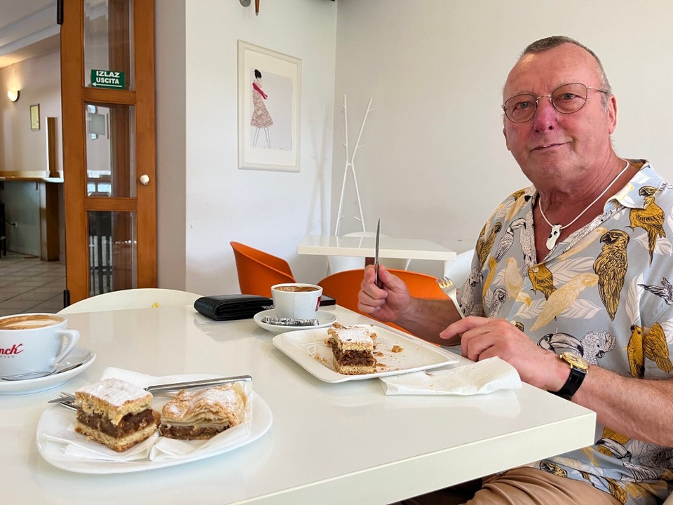 Kroatien - Pazin - Pause im Marktkaffee