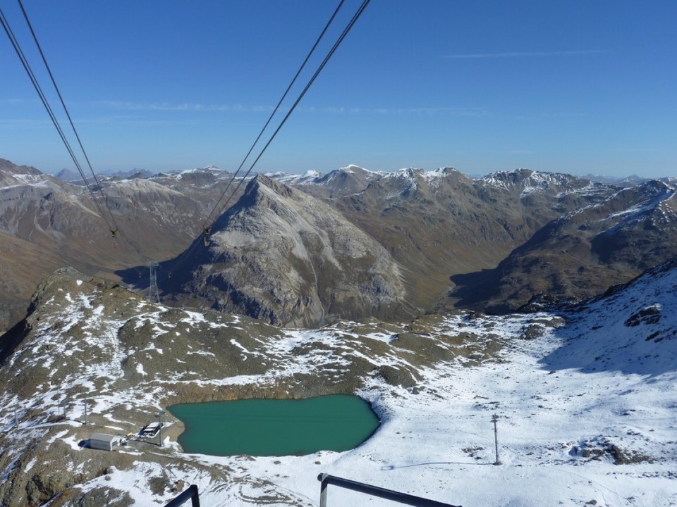 Schweiz - Pontresina/Engadin, - Blick aus der Gondel