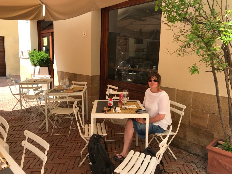 Italien - Pienza - ...angekommen und jetzt den Hunger stillen
