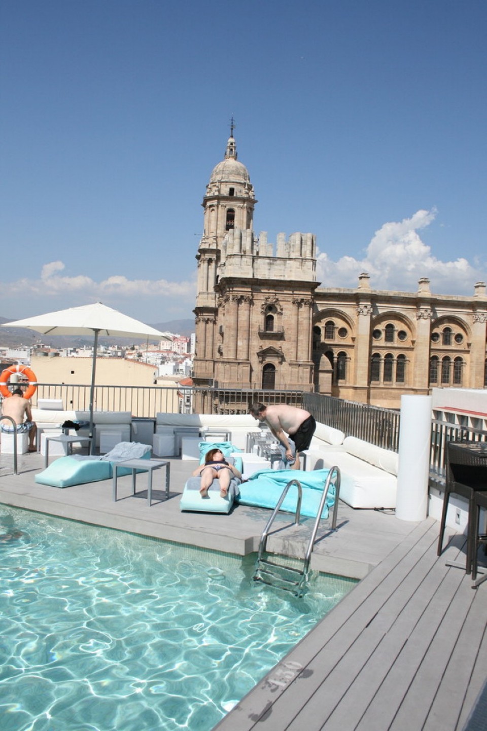 Spanien - Málaga - Dachterrasse im Hotel Molina Lario