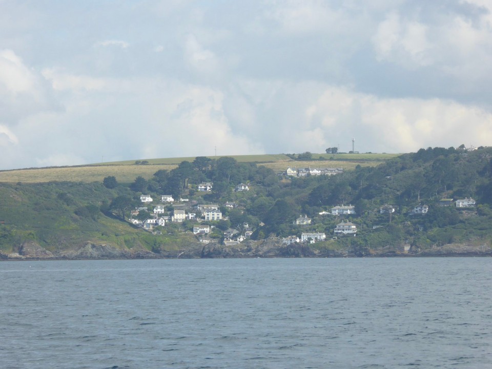 United Kingdom - Plymouth - We sailed past Polperro and Looe. Holidaying in Cornwall as a child, Kevin remembers the fishermen dragging sharks up the street from the harbour in Looe to be hung up and weighed.