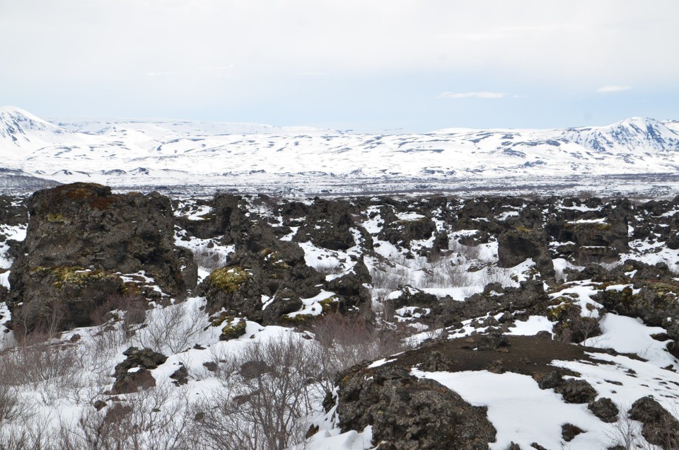 Island - Akureyri - Vue iwer Dimmuborgir