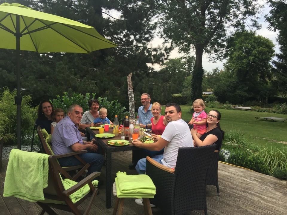 Germany - Endersbach - BBQ at Angelika's in Crailsheim. 