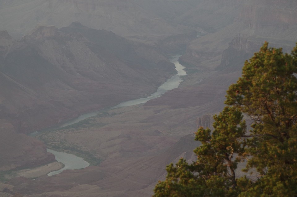 Vereinigte Staaten - Grand Canyon - ... und am Desert View war es soweit, der Colorado River!