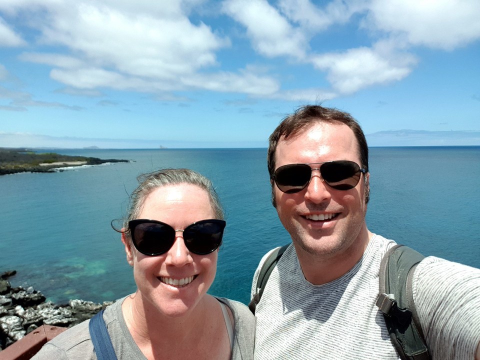 Ecuador - San Cristóbal Island - Us at Darwin Bay