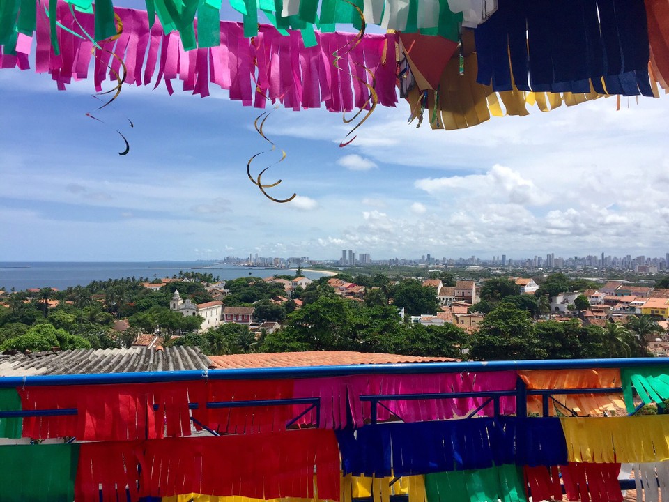 Brasilien - Olinda - Blick von Olinda auf Recife
