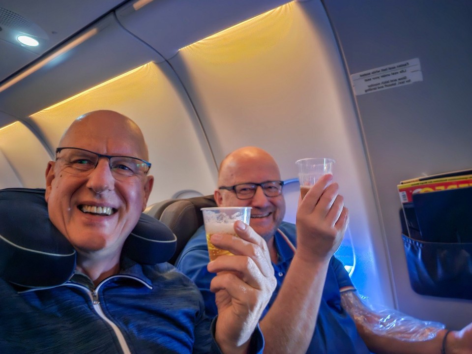 USA - Atlanta - Ging nicht anders, kaltes Bier in der Kühltruhe Airbus A 330.