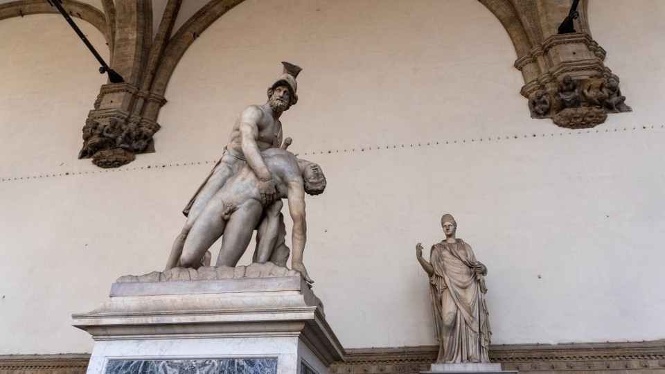 Italien - Florenz - Menelaos hält den toten Patrokkos