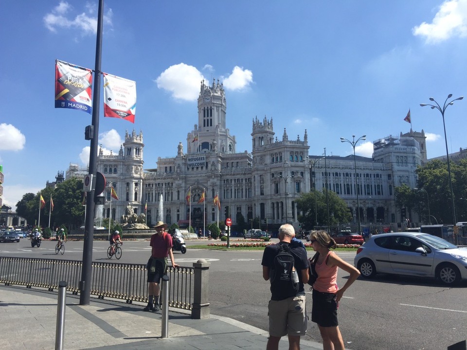 Spain - Madrid - The Cibeles Statue and Exhibition Centre. 