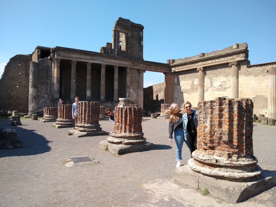 Italy - Pompeii - Hiding in the Basilica