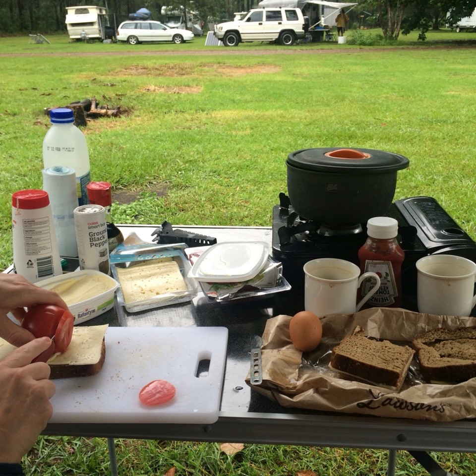 Australien - Coopernook State Forest - Frühstück 