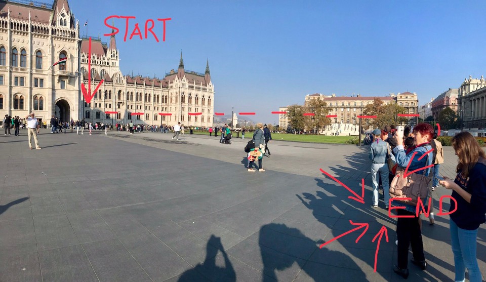 Ungarn - Budapest V. kerület - Wenn die Ungarn am Nationalfeiertag ihr eigenes Parlament besichtigen...