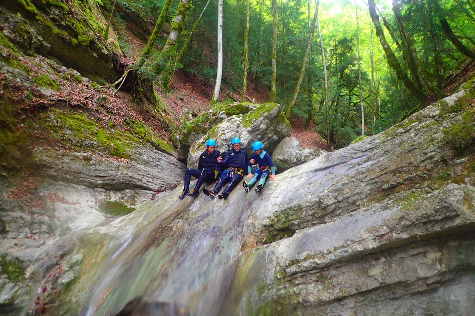 Frankreich - Annecy - Wir sind auch zu dritt gerutscht, davon gibt es leider kein Foto