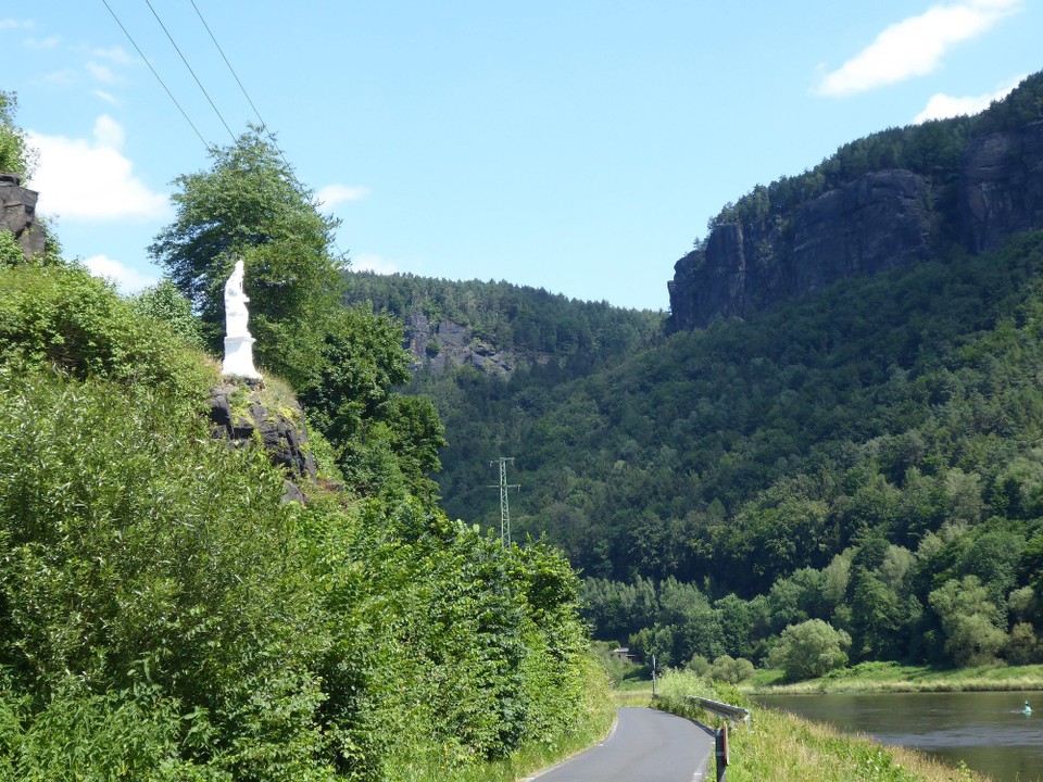 Tschechien - Ústí nad Labem - Das ist Sankt Elrawe, mein Schutzheiliger seit Cuxhaven. Machst guten Job, mein Lieber!