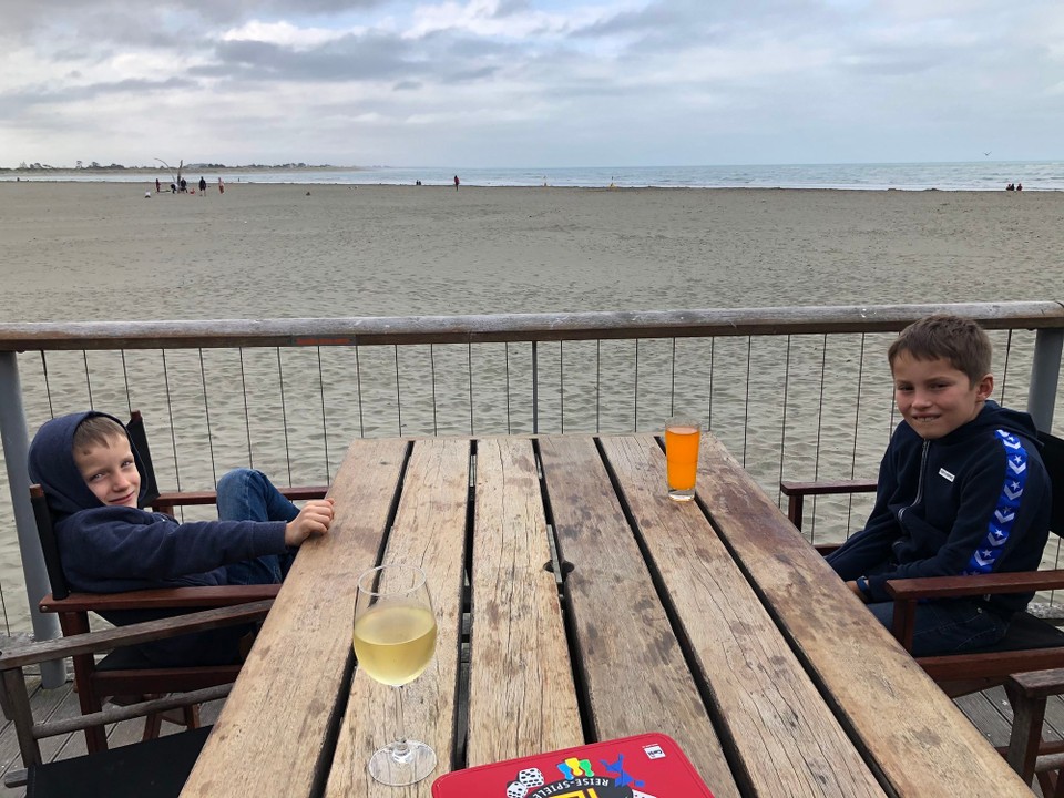 Neuseeland - Christchurch - Happy hour am Sumner Beach
