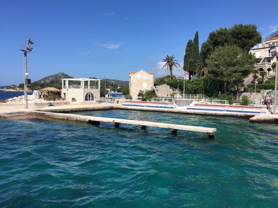 Kroatien - Župa Dubrovačka - Das Wasserpolo Feld von Mlini