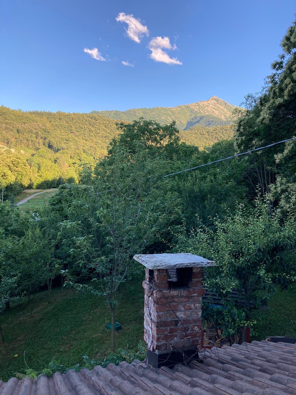 Italien - Peveragno - Blick aus unserem Schlafzimmer 