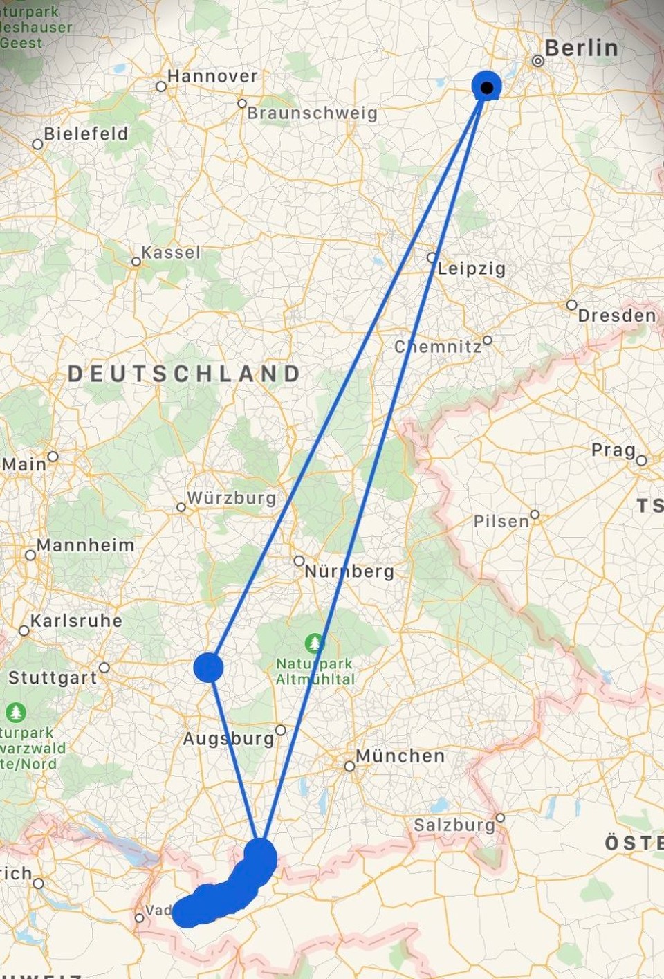 Deutschland - Werder (Havel) - Von Werder nach Lech nach Füssen…