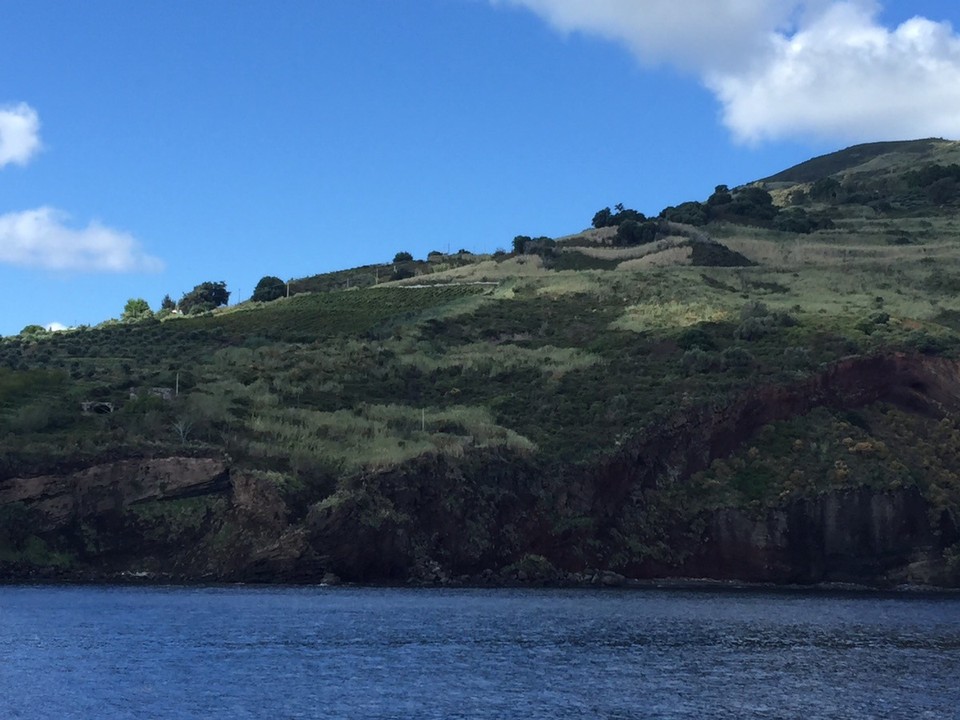  - Italy, Lipari - Vineyards. Famous for red and white dessert wines.  