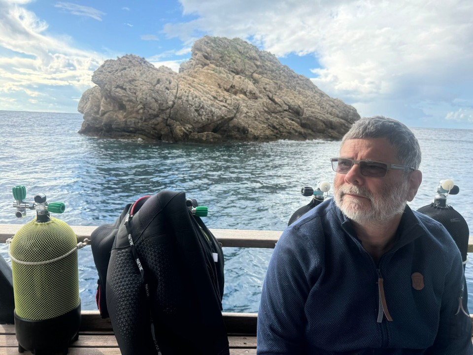 Italien - Capoliveri - Unser heutiger Tauchplatz: die geschützte Bucht von Remaioli