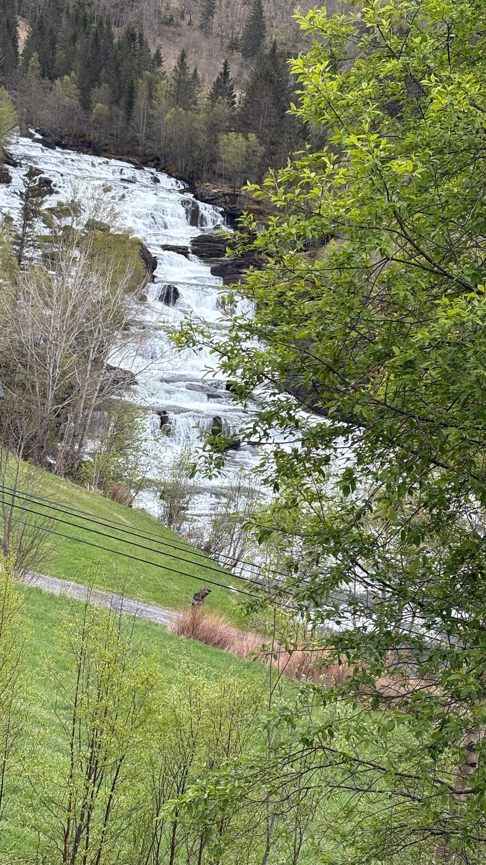 Norwegen - Briksdalsbre - Ganz großer Wasserfall (nur aus der Ferne)