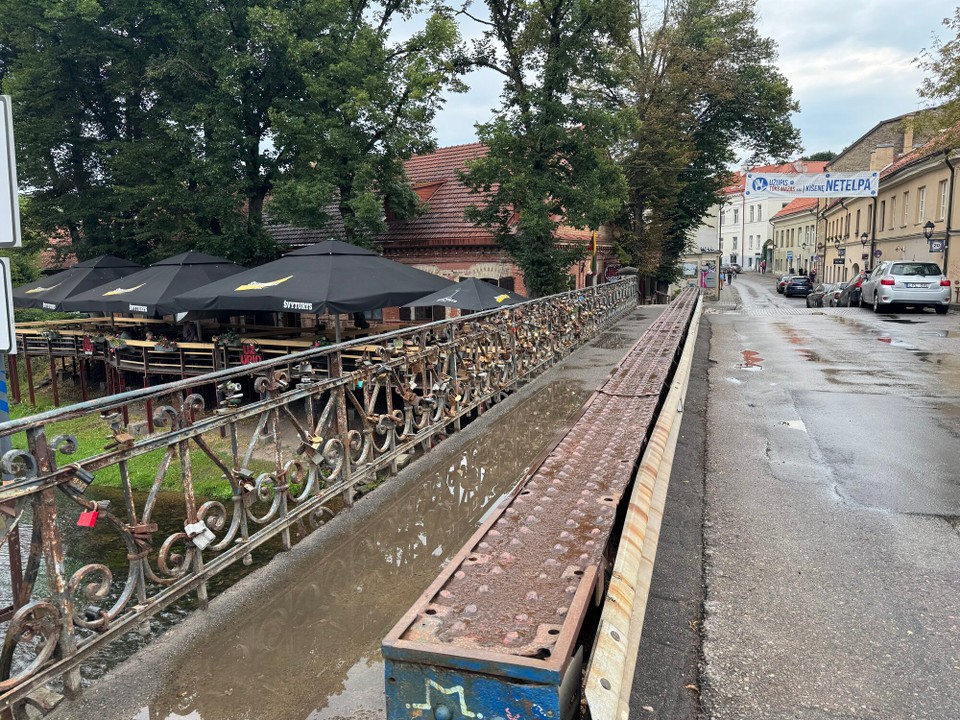 Litauen - Vilnius - Wir wechseln die Flussseite