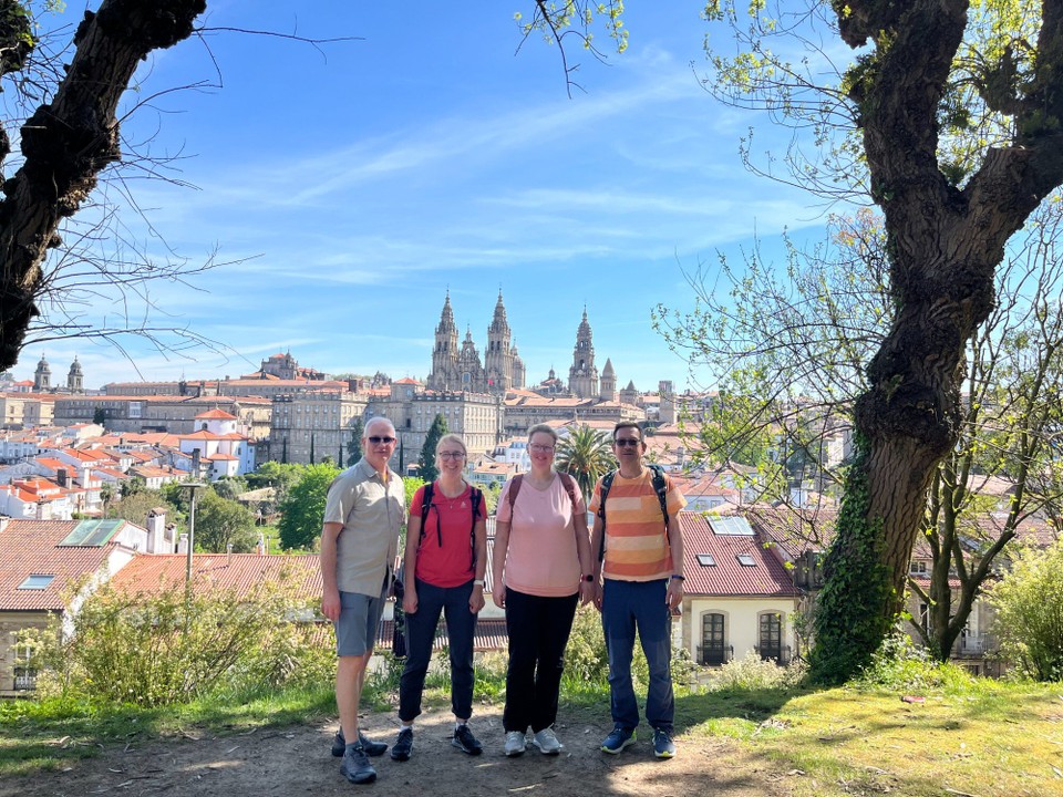 Spanien - Santiago de Compostela - Von dem Park aus haben wir nochmal einen Blick auf die Altstadt.