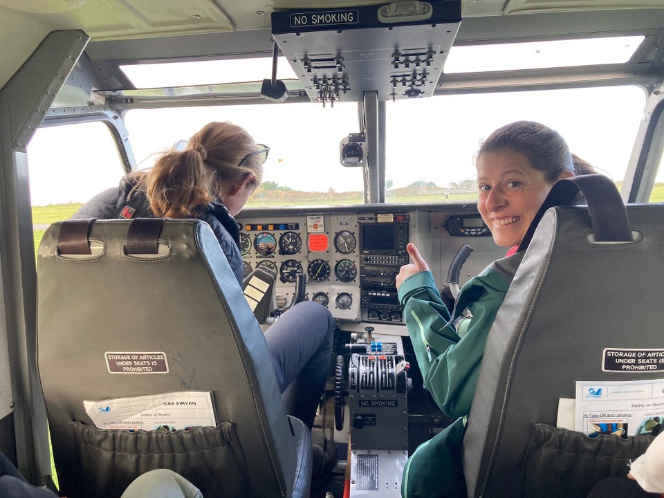 Neuseeland - Kaikōura - Ich darf neben der Pilotin sitzen 😎