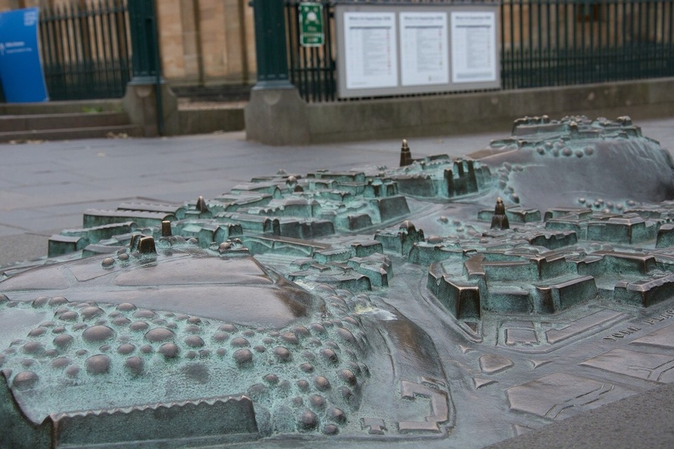 United Kingdom - Edinburgh - A raised map of the city