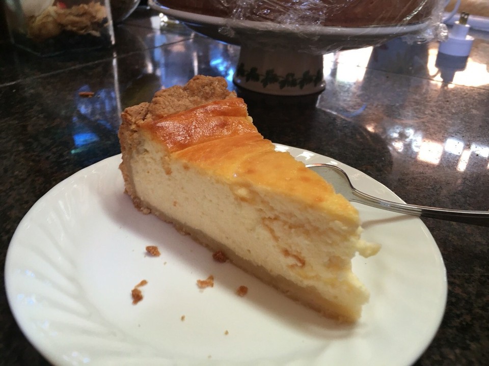 Kanada - Central Saanich - Und dann hab ich auch noch Kuchen backen dürfen - und nachdem wir auch richtigen Quark aufgetrieben haben, hat er fast wie daheim geschmeckt