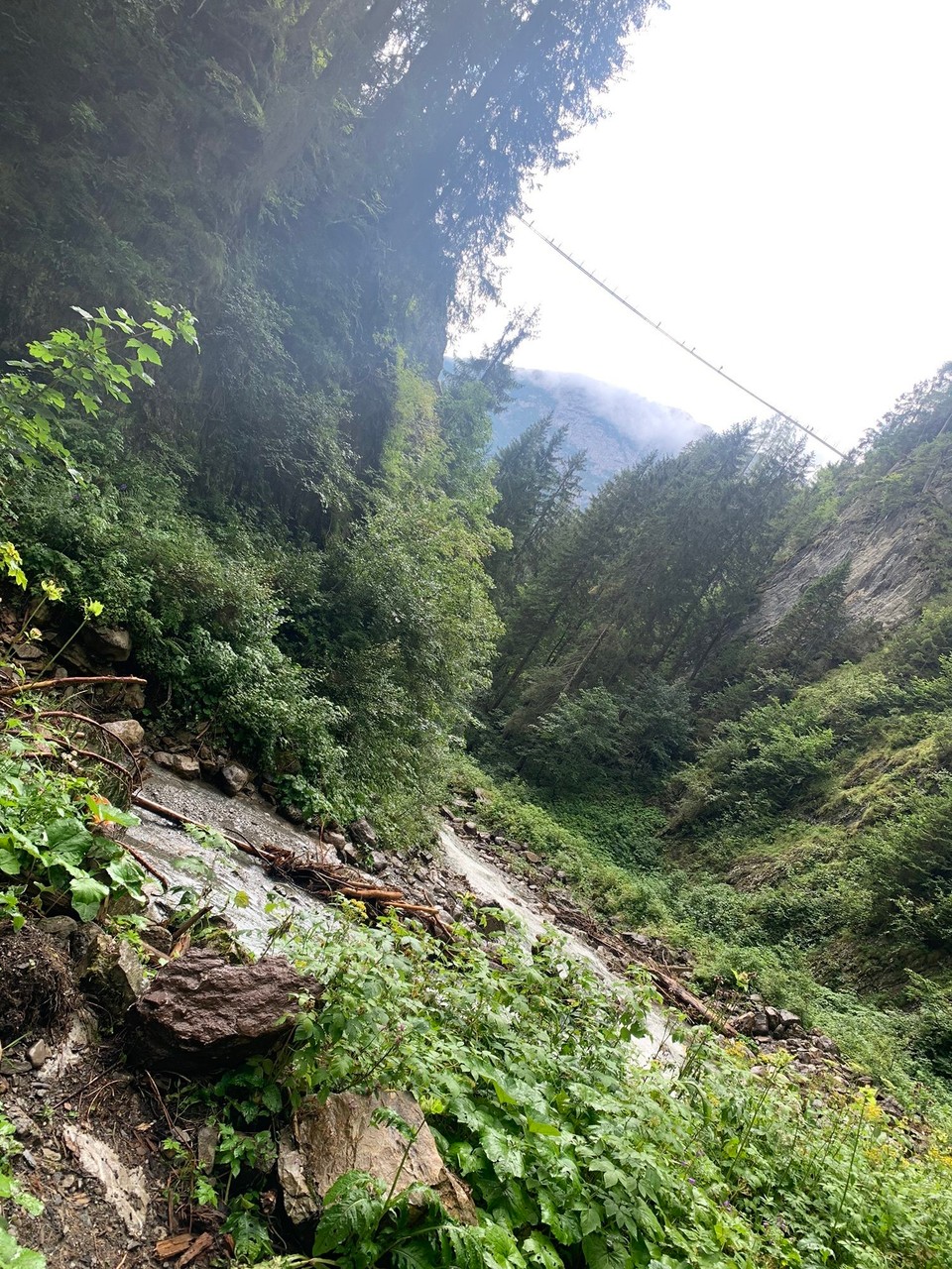 Österreich - Holzgau - Der Blick nach oben.