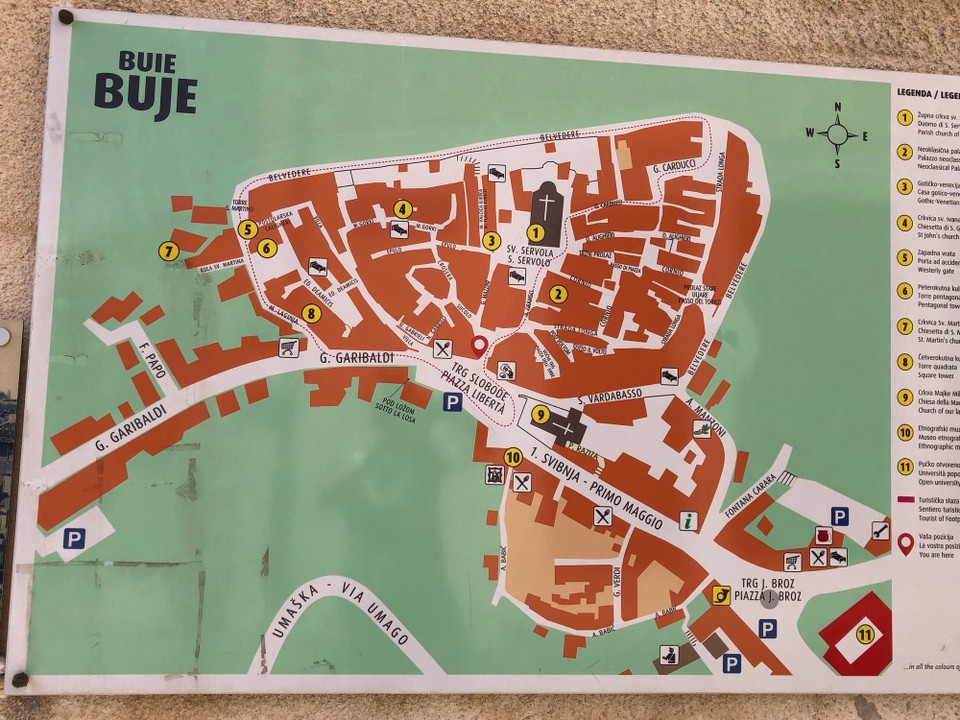 Kroatien - Motovun - Buje im Landesinneren Istriens