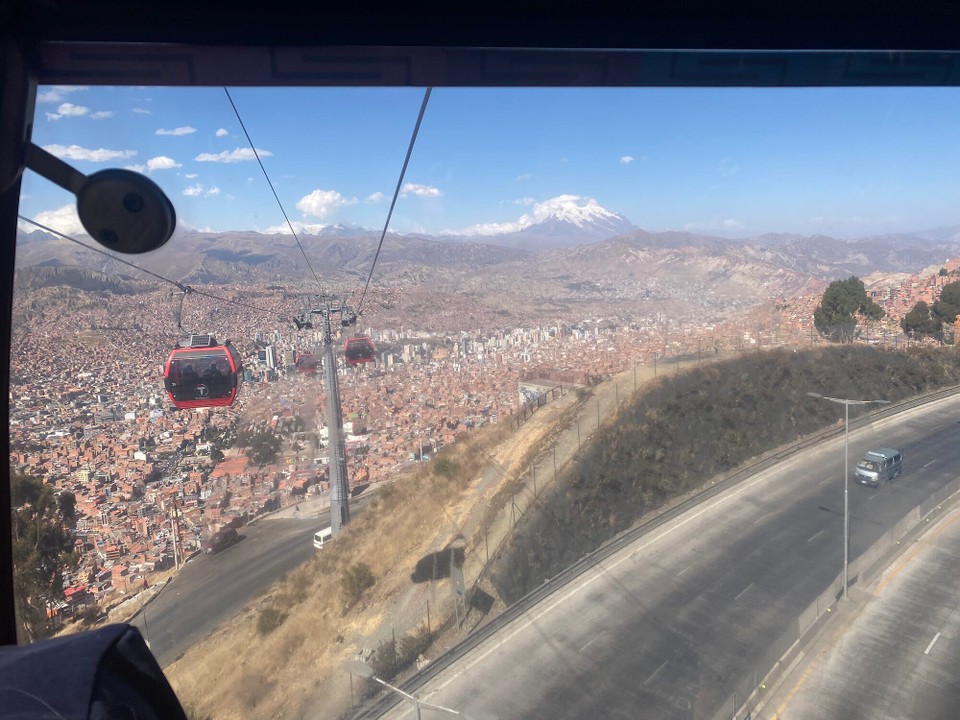 Bolivien - La Paz - … dann gehtˋs abwärts, ….