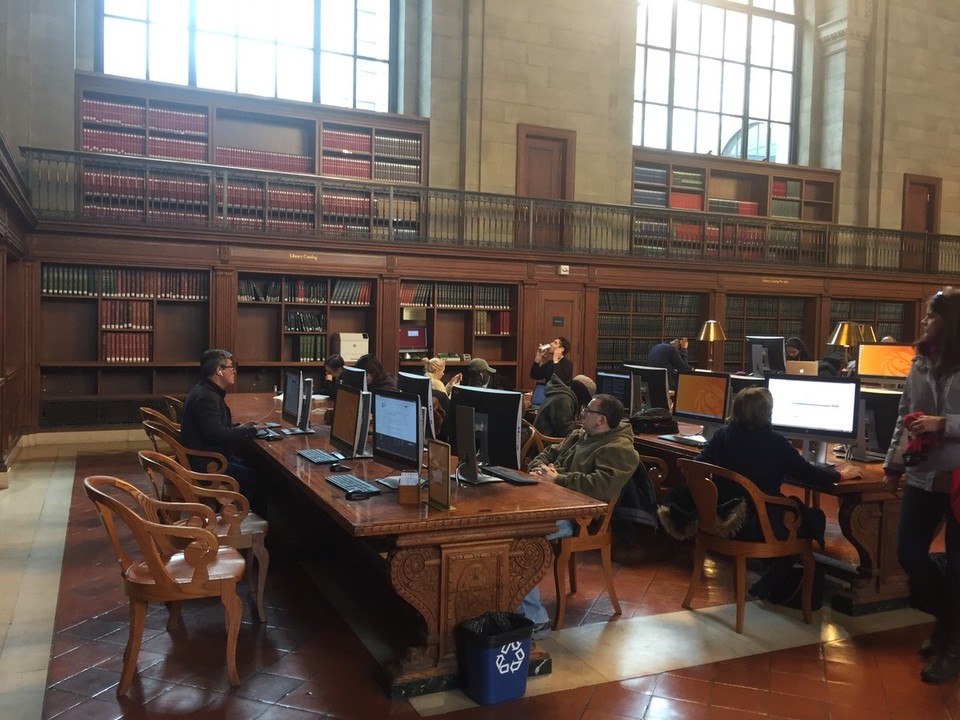 Vereinigte Staaten - New York - Public Library, Lesesaal 