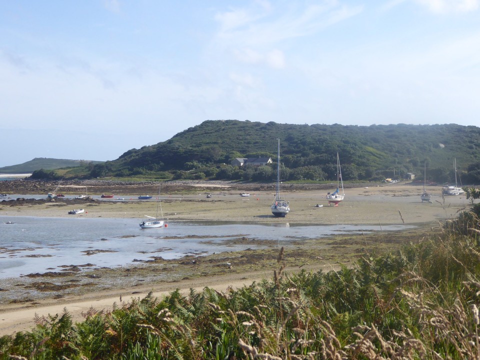 United Kingdom - Isles Of Scilly - We walked the dinghy over to Bryher Island.