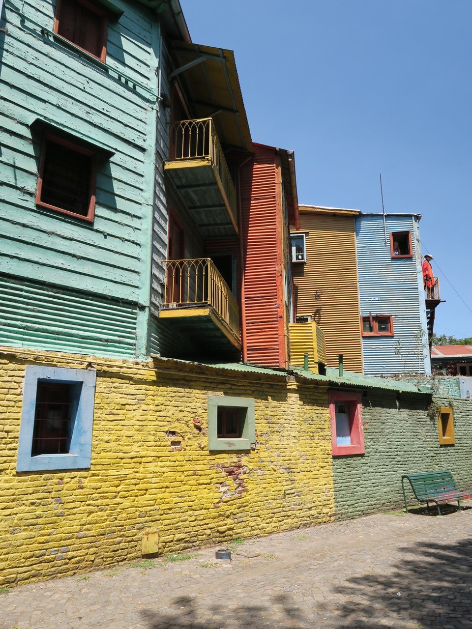 Argentina - Buenos Aires - La Bocca et ses maisons colorees,