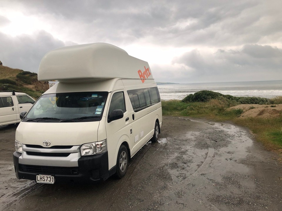 Neuseeland - Te Anau - Znünipause unterwegs am Strand.